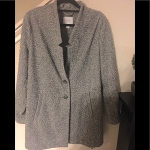 Gray tweed Trenchcoat from Old Navy